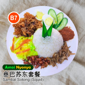 10 sets of B7 - Sambal Sotong Nasi Lemak (Squid)